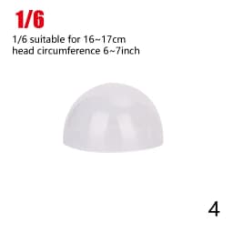 1/3 1/4 1/6 1/8 1/12 Doll-specific Wig Headgear Silicone Anti Slip Anti Staining Fixed Hair Headgear Doll Toys Accessories