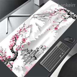 Japanese Cherry Blossoms Mouse Pad Gaming XL New Large Mousepad Sakura XXL MousePads Anti Slip Carpet Mice Pad Desktop Mousepads