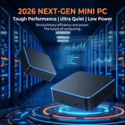 2026 New Intel Core I7 8650U Mini PC Windows 11 Pro 32GB+2TB Ultra Compact Silent Desktop Computer Dual HDMI Business Office