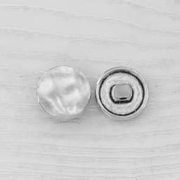 20 x Tibetan Silver Metal Button Beads Flower Heart Round Sewing for Leather Craft Clothes Bags
