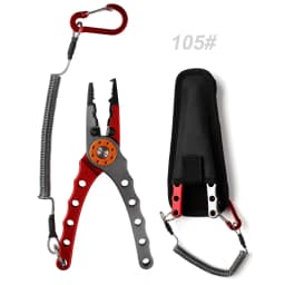 NOEBY Stainless Steel Fishing Pliers Multifunctional Split Ring Remove Hooks Tool Cutting Line Pliers for Sea Fishing Tackles