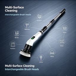 Household Cordless Spin Scrubber Multipurpose Cleaning Brush Kitchen Gadgets Hair Brushes Bathroom Broom Toilet Electric Mops