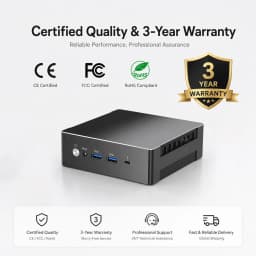 MSECORE MQ50 Mini PC AMD Ryzen 9 7940HS Radeon 780M DDR5 NVMe SSD WiFi6E BT5.3 Dual 2.5G LAN Triple 4K HDMI AI Gaming Office