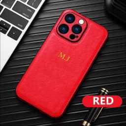 Personalized Custom Name Phone Case For iPhone 15 14 13 12 11 Pro Max 15 14 Plus Luxury Cowhide Leather Protection Back Cover