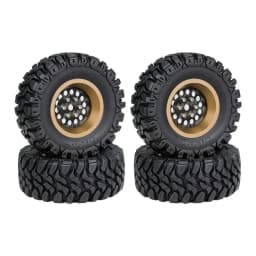 Carbon Fiber Alloy 1.2 Inch Beadlock Wheel Hub Rims for 1/18 TRX4M SCX24 FMS FCX18 FCX24 Furitek RC Car Metal Upgrade Parts