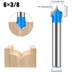 1/4 Inch 1/2 Inch Shank 6mm 12mm Shank Bottom Milling Cutter Slotting Cutter Engraving Machine Bottom Cleaning Router Bit