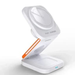 3 In 1 Foldable Magnetic Wireless Charger Stand Fast Charging Station for iPhone 17 16 15 14 13 iWatch 10-2 Airpods Pro Max