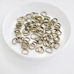 20pcs/pack 7mm Ultra-small Belt D-Buckle Doll Bags Buckles DIY Doll Buttons Shoes Super Mini Toys Dolls Accessories