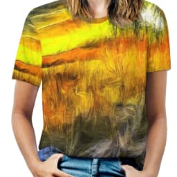 Vincent Van Gogh T-Shirts Irises Flower Print Street Fashion Oversized T Shirt Short Sleeves Trendy Tee Shirt Summer Clothes