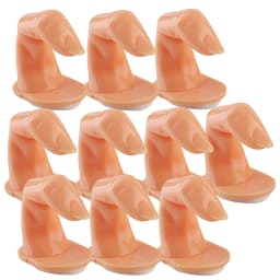 1/5/10Pcs Practice Fingers Manicure Beginners Training, Acrylic UV Gel Finger Design False Nail Tips Model DIY Display Tool