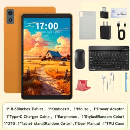 2026 Android 16 Tablet Ultra Slim 8.68" T616 Octa Core 16GB(4+12 Expand) RAM 128GB ROM 4G LTE Phone Call 5G WiFi 90HZ SIM Tablet