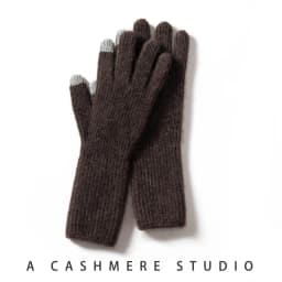 Winter New 100% Cashmere Knit Touch Screen Gloves Women Soft Warm Stretch Guantes Lady Solid Color Casual Full Finger Guantes