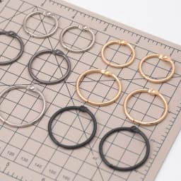 5Pcs Alloy Binder Rings Set Assorted Sizes Gold Color Loose Leaf Rings Multipurpose Book Rings for Office School DIY Crafts