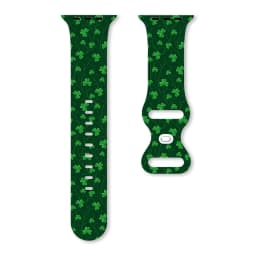 St. Patrick's Day Strap for Apple Watch Band 45mm 40mm 44mm Easter Day Printed Silicone bracelet iWatch series 9 8 7 se ultra 2