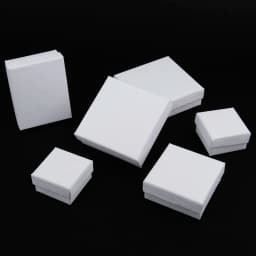 White Frosted Jewelry Packaging Box for Ring Earring Bracelet Necklace Organizer Storage Jewelry Display Gift Box 1pcs