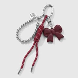 Cute Charm Bag Pendant Heart Angra Red Heart Bag Decor Bow Plush Weaving Rope DIY Bag Hanging Decoration Keychain Phone Ornament
