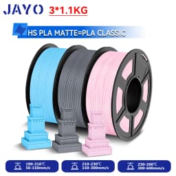 JAYO 3.3KG High Speed Matte  PLA=PLA Classic Filament 1.75mm 30mm/s - 600mm/s Print Range High Flow Speedy PLA Printer Filament