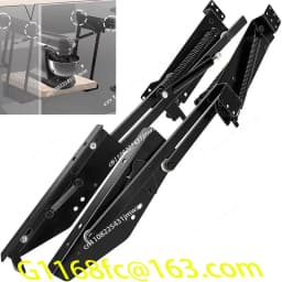 New Hidden Kitchen Lifting Cabinet System - Spring Rack Automatic Mechanical Telescopic Lift Shelf for Mixer Storage