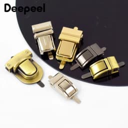 2/4pcs Deepeel Bag Metal Locks Buckle Twist Turn Lock Snap for DIY Purse Clasp Replace Repair Bags Closure Hardware Accessories