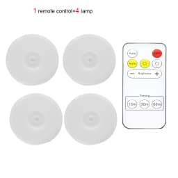 Wireless Remote Control Under Cabinet Kitchen Light USB Rechargeable Magnetic Pir Motion Sensor Night Lamp for Bedroom Wardrobe