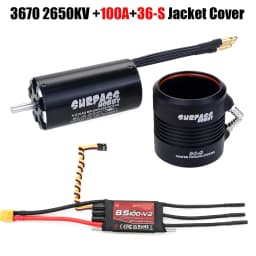 SURPASS HOBBY 2948 2958 2968 3660 3670 Waterproof Motor w/ Water Cooling Jacket & 40A 50A 60A 80A 100A Brushless ESC For RC Boat