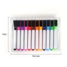 12 Color Whiteboard Marker Pen Set With Magnetic and Brushes
