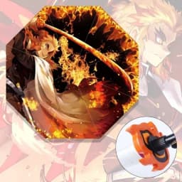 Long Demon Slayer Katana Umbrella UV Blocking Parasol Kochou Anime Kimetsu No Yaiba Shinobu Samurai Sword Umbrellas Raincoa Gift