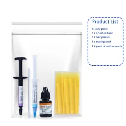 Orthodontic Light Cure Bonding Adhesive Kit For Metal Ceramic Brackets Buccal Tubes Braces Dental Clinic Material Bag & Box