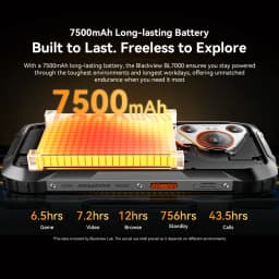 [Ship From UK]Blackview Android 15 AI Rugged Smartphone 24GB(8+16) 256GB 6.78" 120Hz 7500mAh 33W 50MP NFC 5G Cellphones