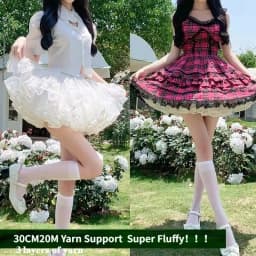 Multi-layer Ruffled Petticoats for Women Fluffy Bubble Skirt Crinoline Underskirt No Hoop Boneless Lolita Puffy Skirt Mini Skirt