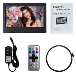 7 Inch HD Digital Photo Frame Full-View Screen Video Photo Electronic Album Support Music/Video/Photo Calendar Clock