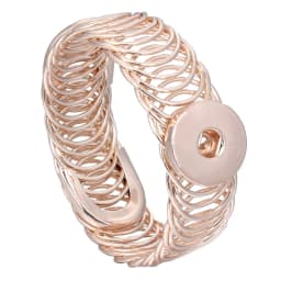 Wholesale 18mm Snap Bracelets High Quality Metal Silver Color Snap Button Bracelet Bangle Adjustable Chain Bracelets