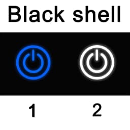 16/19/22MM Two Color LED Black Waterproof Metal Button Switch Power Symbol Suitable for Cars Ships Motorcycles 6V 12V 24V 220V