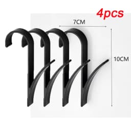 4PCS Bathroom Hanger Clips Heated Towel Radiator Rail Hook Holder Multifunction Drying Rack Hook Towel Clothes Storage Hanger