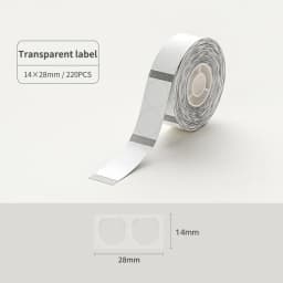 Niimbot D11/D101/D110 Transparent Label Printing Paper Name Sticker Waterproof Self-adhesive Cartoon Label Paper