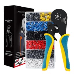 Ferrule Crimping Tool Kit, Wire Ferrule Crimper Plier Kit,Hexagonal Crimpers (0.08-16mm²/AWG28-5) for Wire Ferrules Connectors