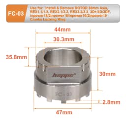 HEPPE Bike Crank Removal Tool Crank Spider Locking Ring Install and Remove Wrench for ROTOR/Cannondale/S-work/SI/FSA/SRM Cranks