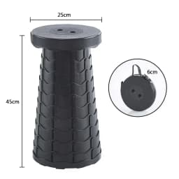 Hot Portable Folding Telescopic Stool Lightweight Plastic Subway Queuing Chair and Outdoor Camping Fishing with Carry Bag