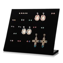 High Quality Velvet L-shaped Necklace Display Rack Jewelry Display Storage Necklace Board Earrings Ring Pendant Props