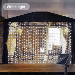Solar LED String Lights Curtain Light Outdoor Garden Solar Copper Wire Fairy Lights Wedding Holiday Christmas Decor Solar Lamps