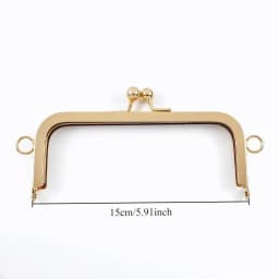 1-5Pcs Deepeel 10/15/19cm Square Smooth Metal Bags Handle Purse Frame Handbag Lock Kiss Clasp DIY Wallet Bracket Bag Accessories