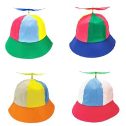New Custom Logo Parent Child Cotton Helicopter Propeller Bucket Cap Outdoor Unisex Color Matching Sun Protection Fisherman Hat