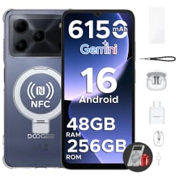 DOOGEE Note56 Plus VIP Edition Android 16 Gemini AI "battery 6150 mAh 48 Go RAM (6 + 42) 256 Go ROM Mobile Phone