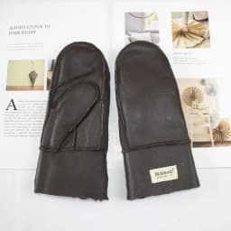 New Winter Warm Women's Sheepskin Gloves Thickened Wool Lined Solid Finger Leather Gloves