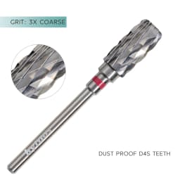 HYTOOS Safety Nail Drill Bits 13mm Barrel Dust Proof D4S Right-handed Carbide Drill Bits for Nails Electric Manicure Drills Tool