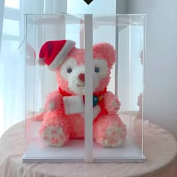 1pc Transparent Self-Assembled Acrylic Display Box Dustproof Storage Display Cabinet, Suitable for Car Models/Toys/Collectibles