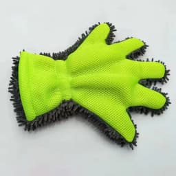 5-Finger Chenille Car Wash Mitt Super Absorbent Scratch-Free Sandwich Weave Glove for Auto Detailing And Household Cleaning