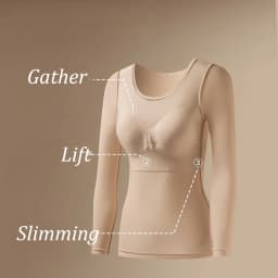 FINETOO Thermal Underwear Set Built‑in Bra Pads Seamless Thin Warm Long High Elasticity Ladies Winter Thermal Suit No Wear Bra