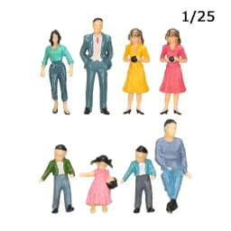 Mixed Color Pose Dollhouse Decorations 1:87 Train Scenery Model Building Passengers DIY Character Sit People Figures