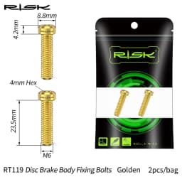 RISK Ultralight Bicycle Oil Disc Screw Titanium Alloy Retainer Pin Bleed Nipple Compression Nut XT Bike Accessories